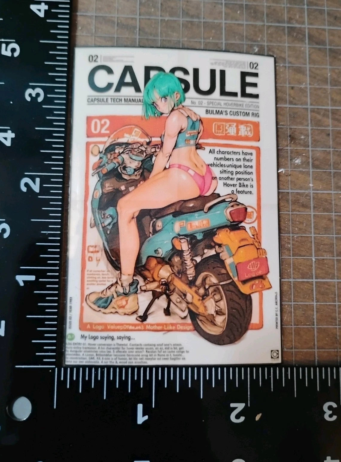 DBZ Bulma Magazine Cover Sexy Anime Vinyl Decal Sticker