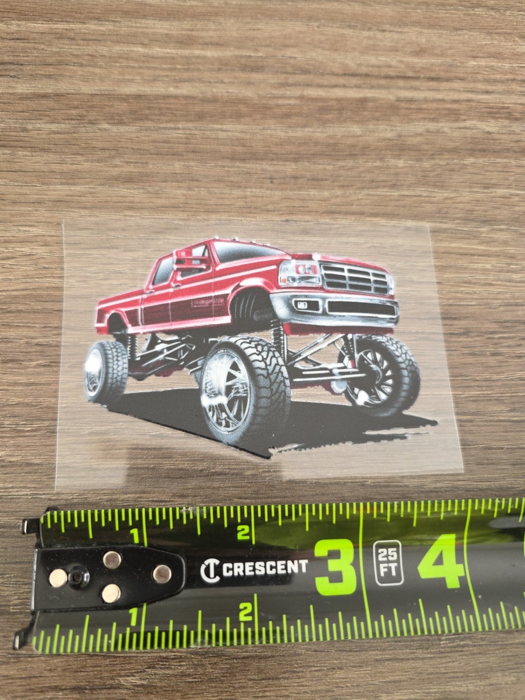 Heavy Duty Truck UV DTF DECAL STICKER Raised Waterproof High Quality 4in