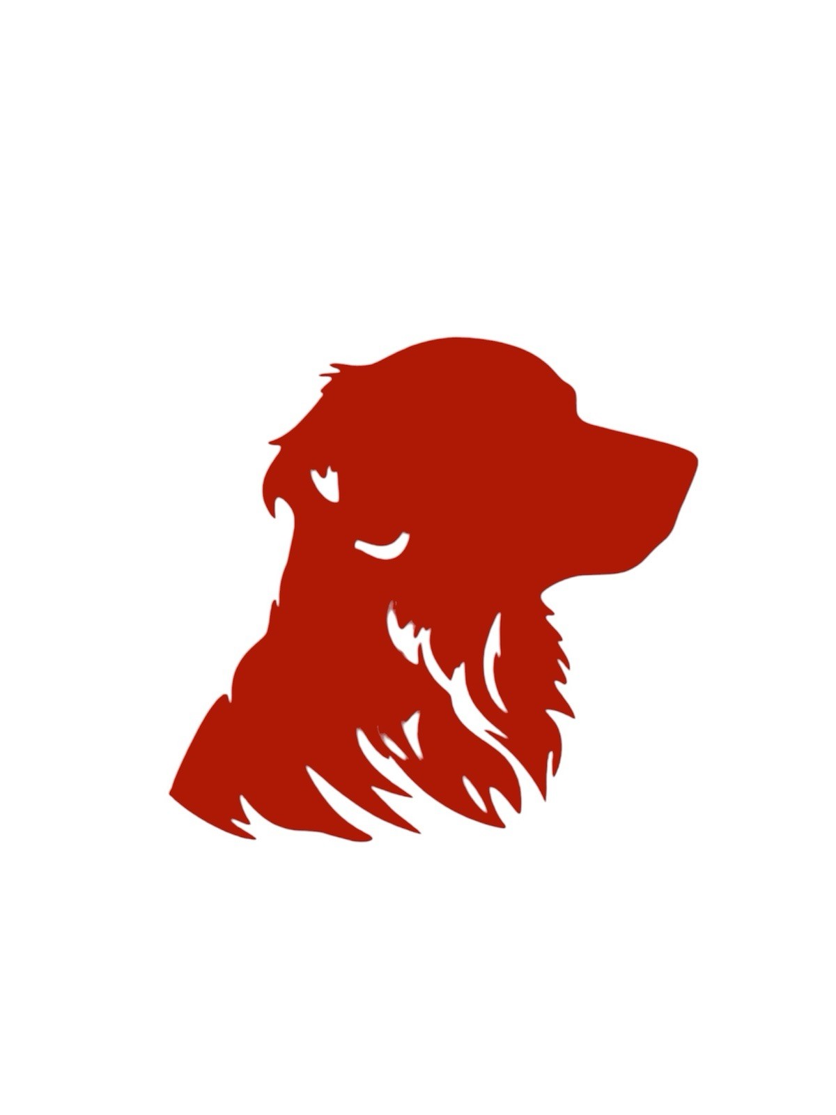 Golden retriever head Decal for car Windows Laptops most Smooth Surfaces