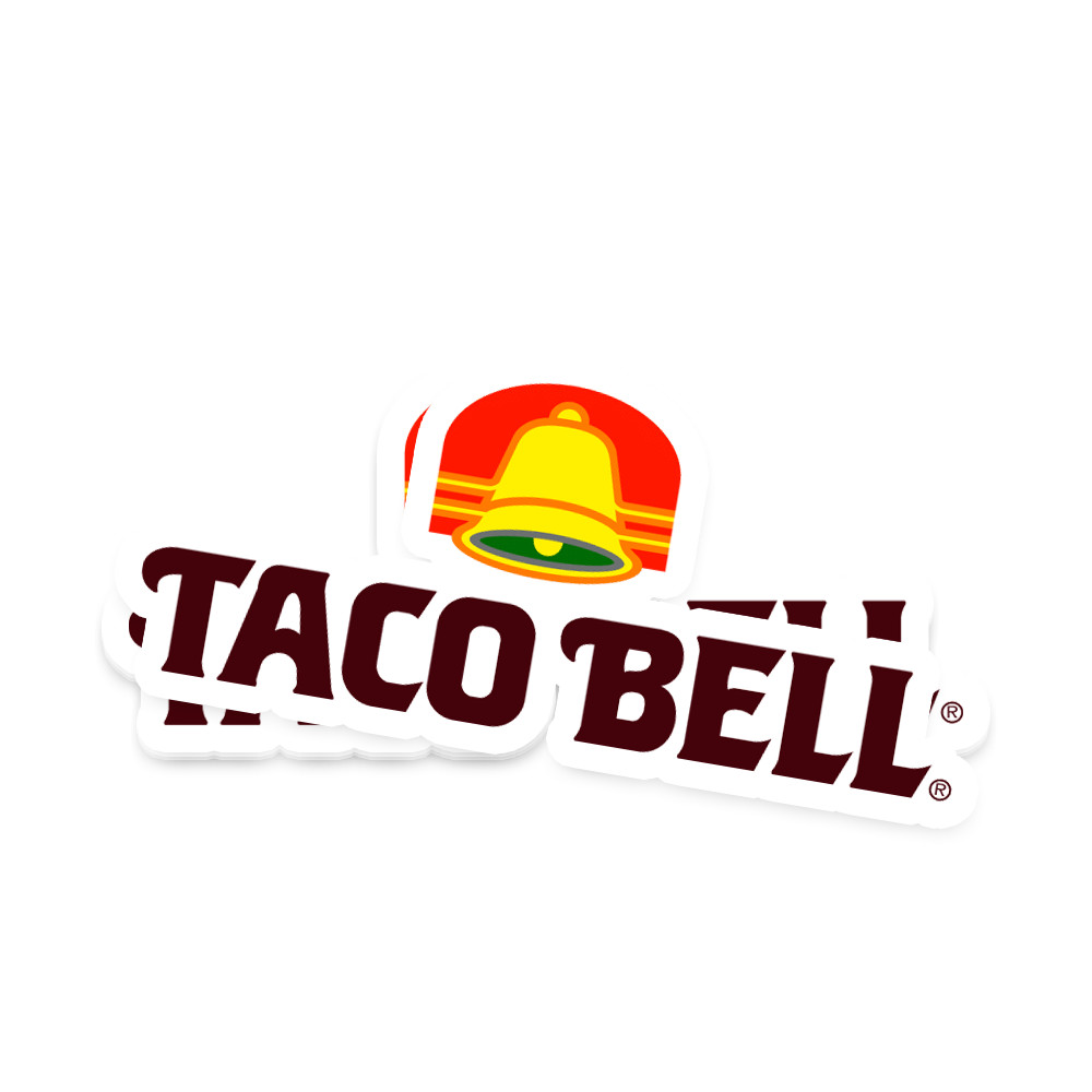 Retro Taco Bell Sticker 4 Inch Vinyl Waterproof Decal Tacos Fast Food