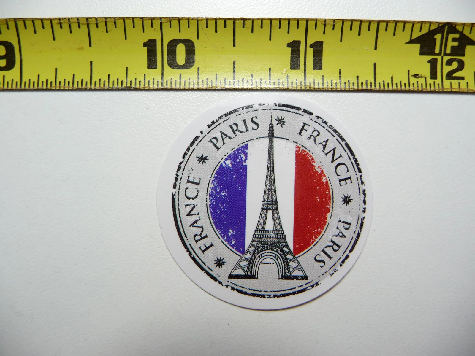PARIS FRANCE FLAG COLORS SMALL STICKER DECAL TRAVEL VACATION MEMORY FUN