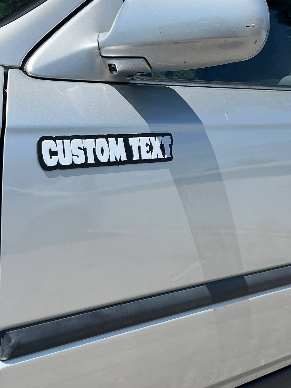 1X Custom Text Car Badge Fender Emblem 3D Printed Name Logo Gift Tailgate Decal
