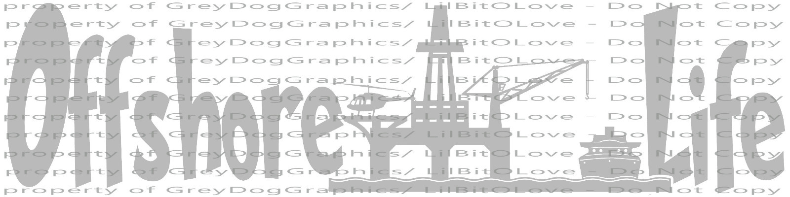 Offshore Life Oil Rig Roughneck Vinyl Decal Oil Platform Rig Industry Sticker