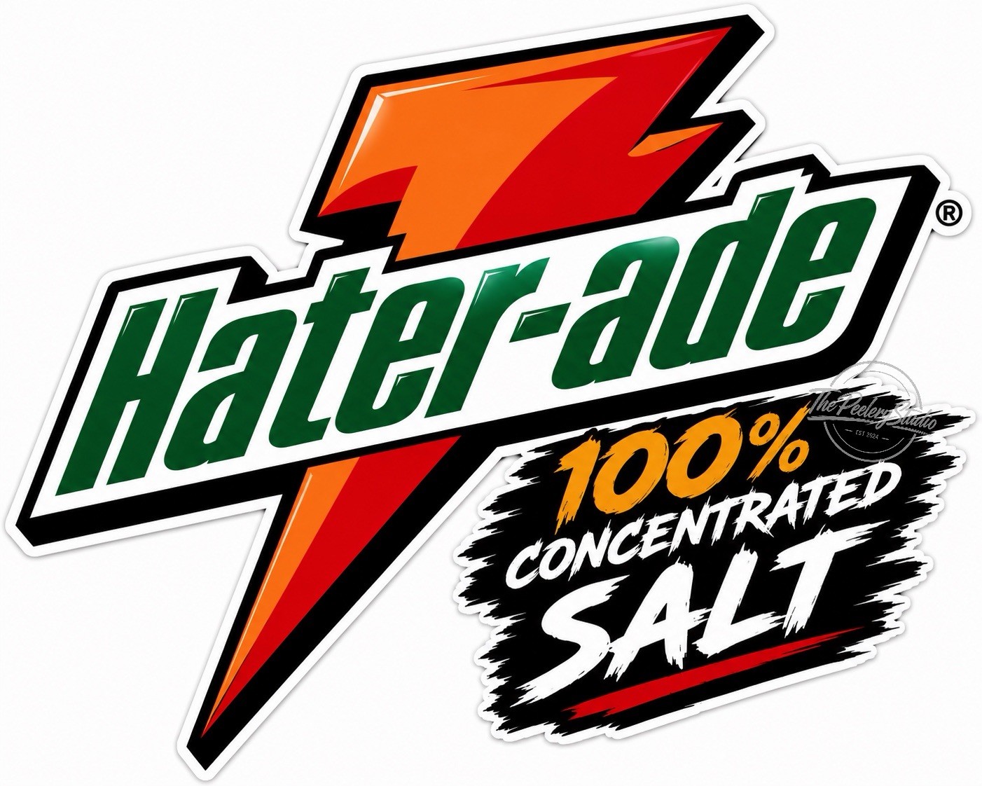 Hater-ade Sticker Vinyl Sticker Decal Laptop Wall Mirror Cup Tumblr Locker