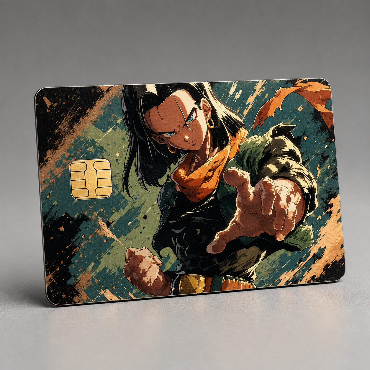 Android 17's Final Stand Dragon Ball Z Debit Card Credit Card Skin