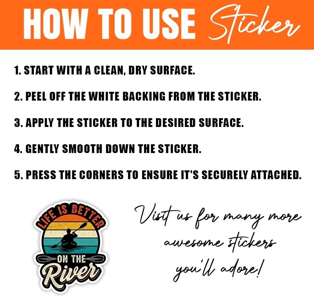 10Pcs, 3×3] Kayaking Sticker Pack – Funny Vinyl Stickers for Kayakers, River …