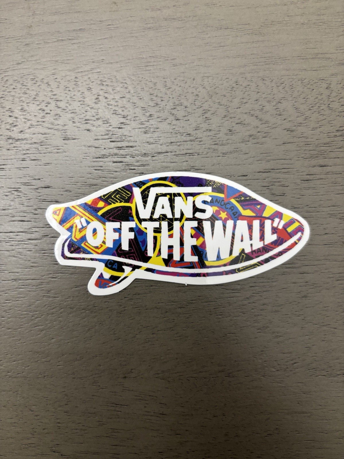 Vans "Off The Wall" Logo Decal: Decorative Skate Luggage Skateboard Sticker