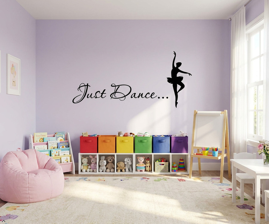 Just Dance Vinyl Wall Art Inspirational Quotes and Saying Home Decor Decal stick