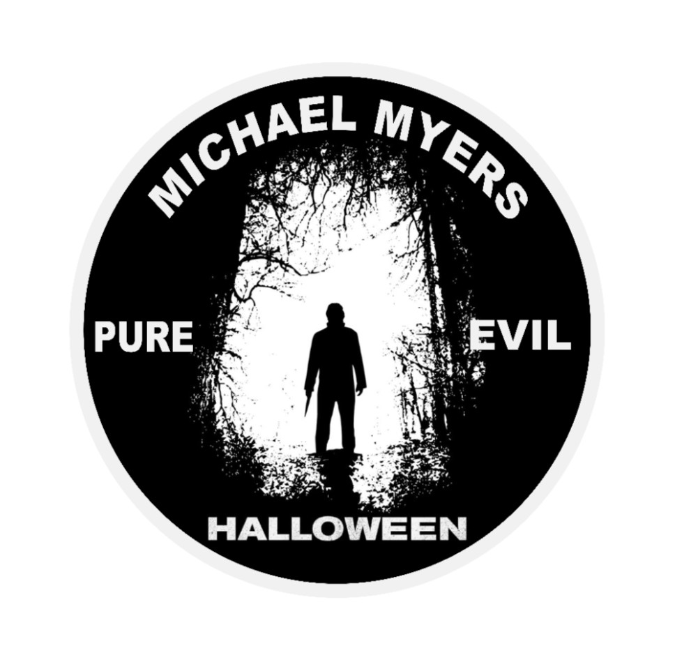 Halloween – Movie B/W – 4" Decal Handmade Auto Laptop Home Decoration Jar Bag 26