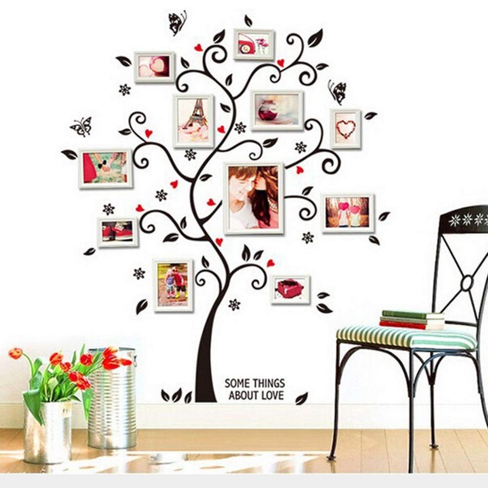 Family Tree Wall Decals Photo Frame Sticker Home Decor