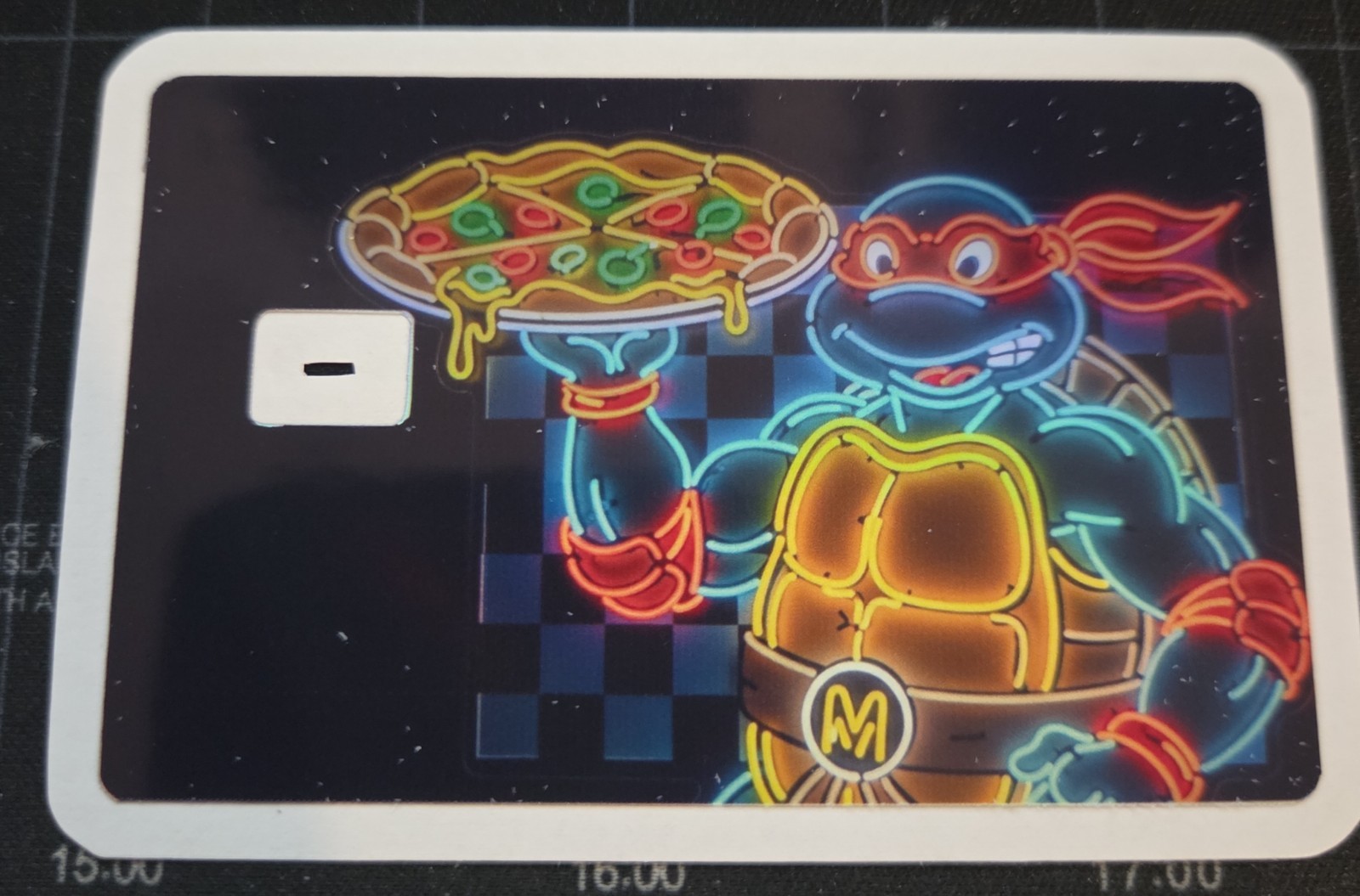 Teenage Mutant Ninja Turtles Credit Debit ATM Card Skin Sticker Neon TMNT USA