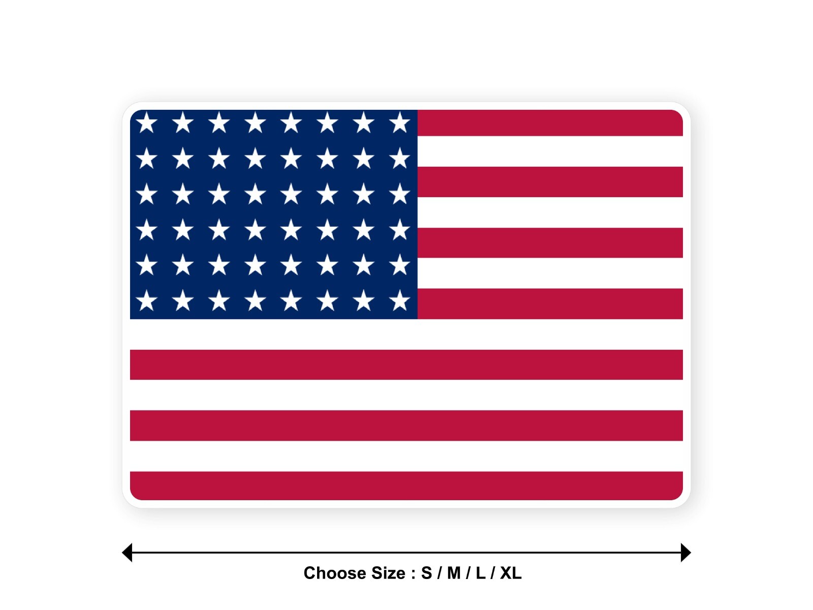 Sticker flag USA 48 STARS 1912 BANNER historical united states america decal