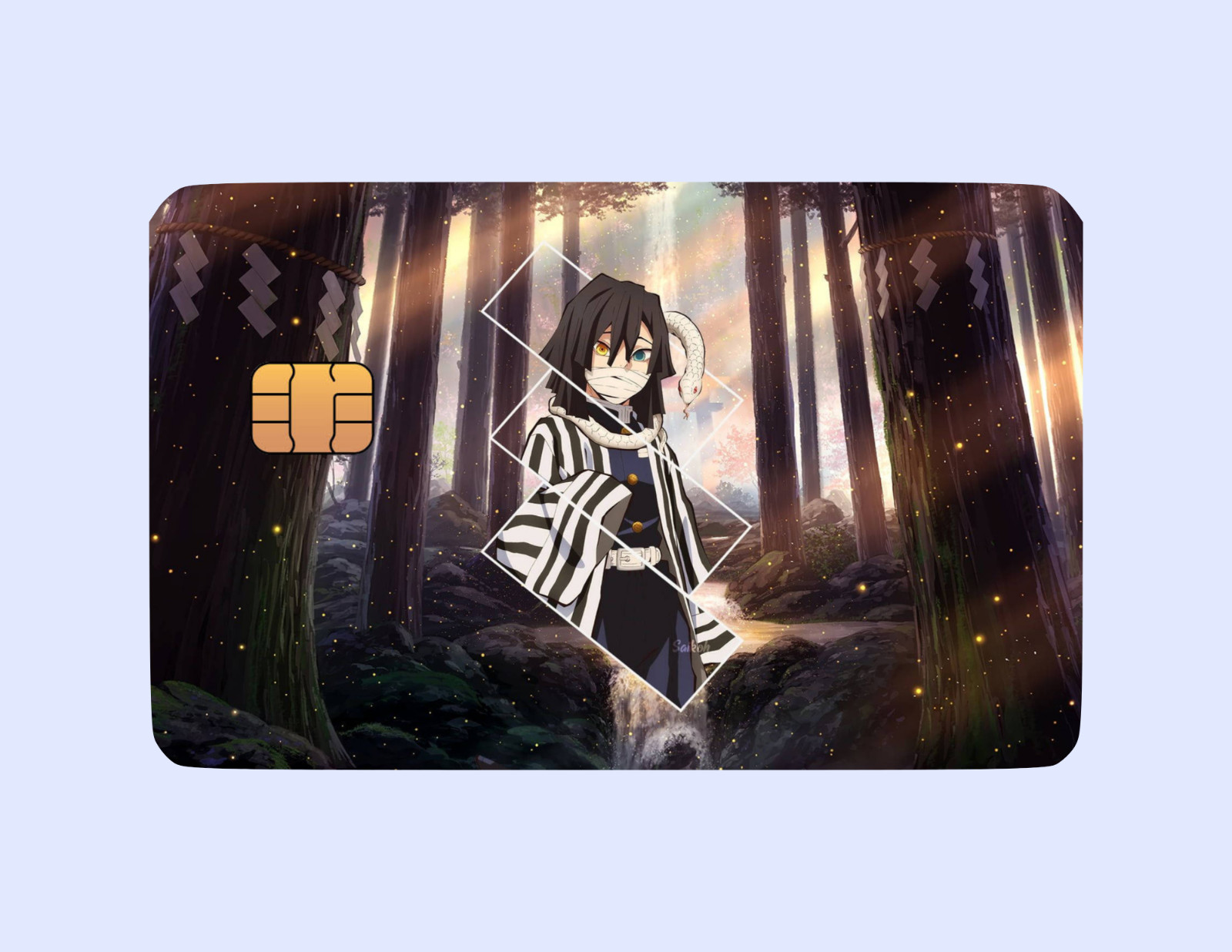 Demon Slayer Themed Credit Card Skins (2 Pack) – Anime-Inspired Debit/Credit