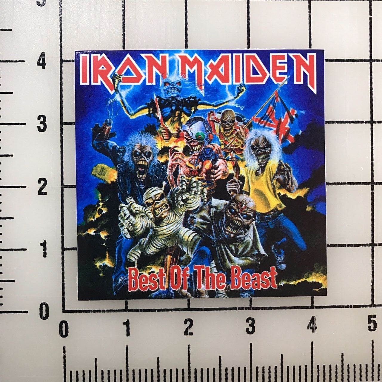 Iron Maiden Best of the Beast 4" Wide Vinyl Decal Sticker BOGO