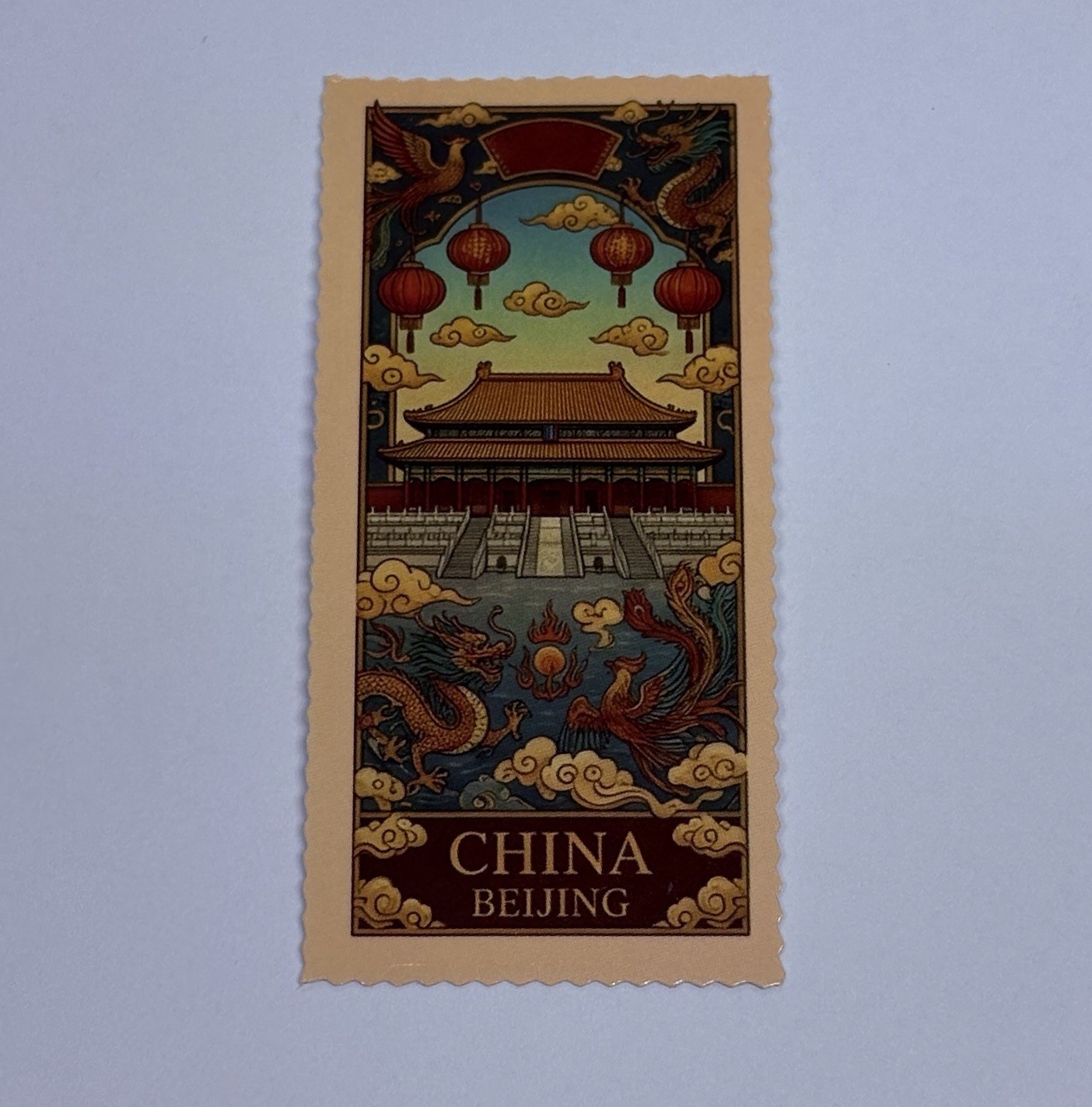 Forbidden City China Sticker Beijing Travel Art Decal Vinyl Country Souvenir Tc9