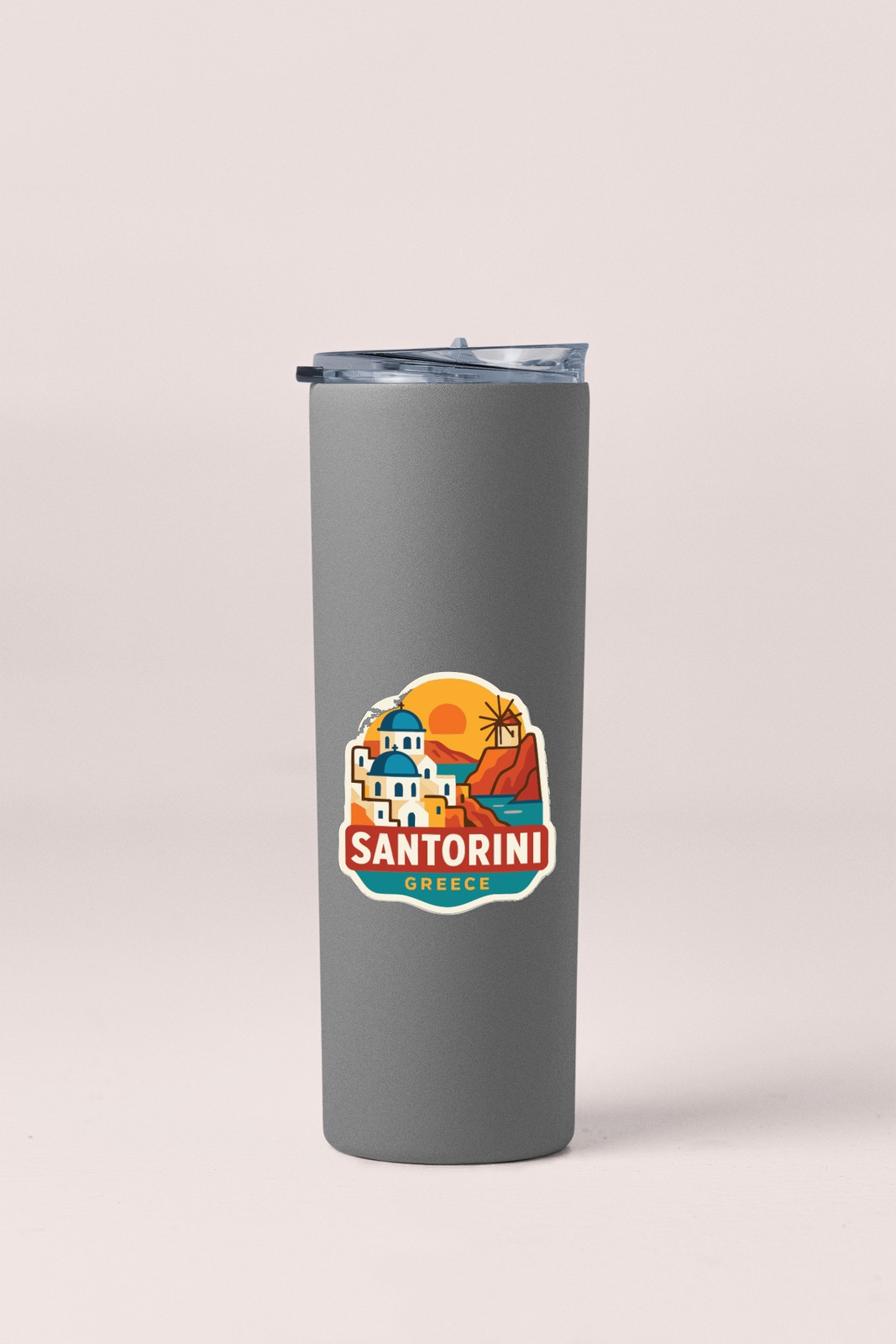 Santorini Greece Sticker Decal Vinyl Die-Cut City Skyline Landmark Design