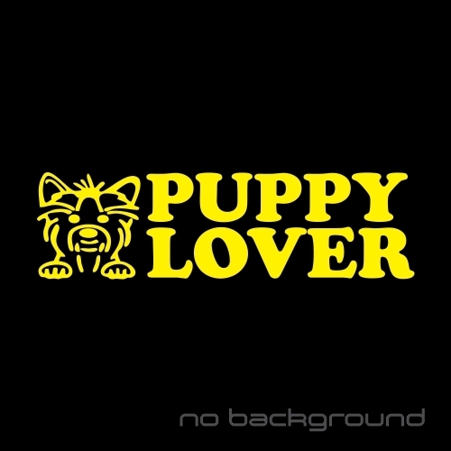 Puppy Lover Sticker Vinyl Decal – Dog Pet Cute Animal Car Window Wall Bumper