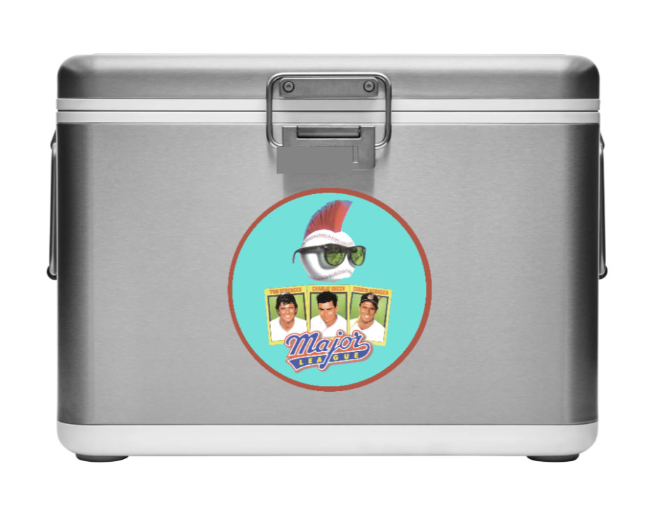 Movie – Major League (Cast) – 4" Handmade Vinyl Decal Car Laptop Cooler Truck