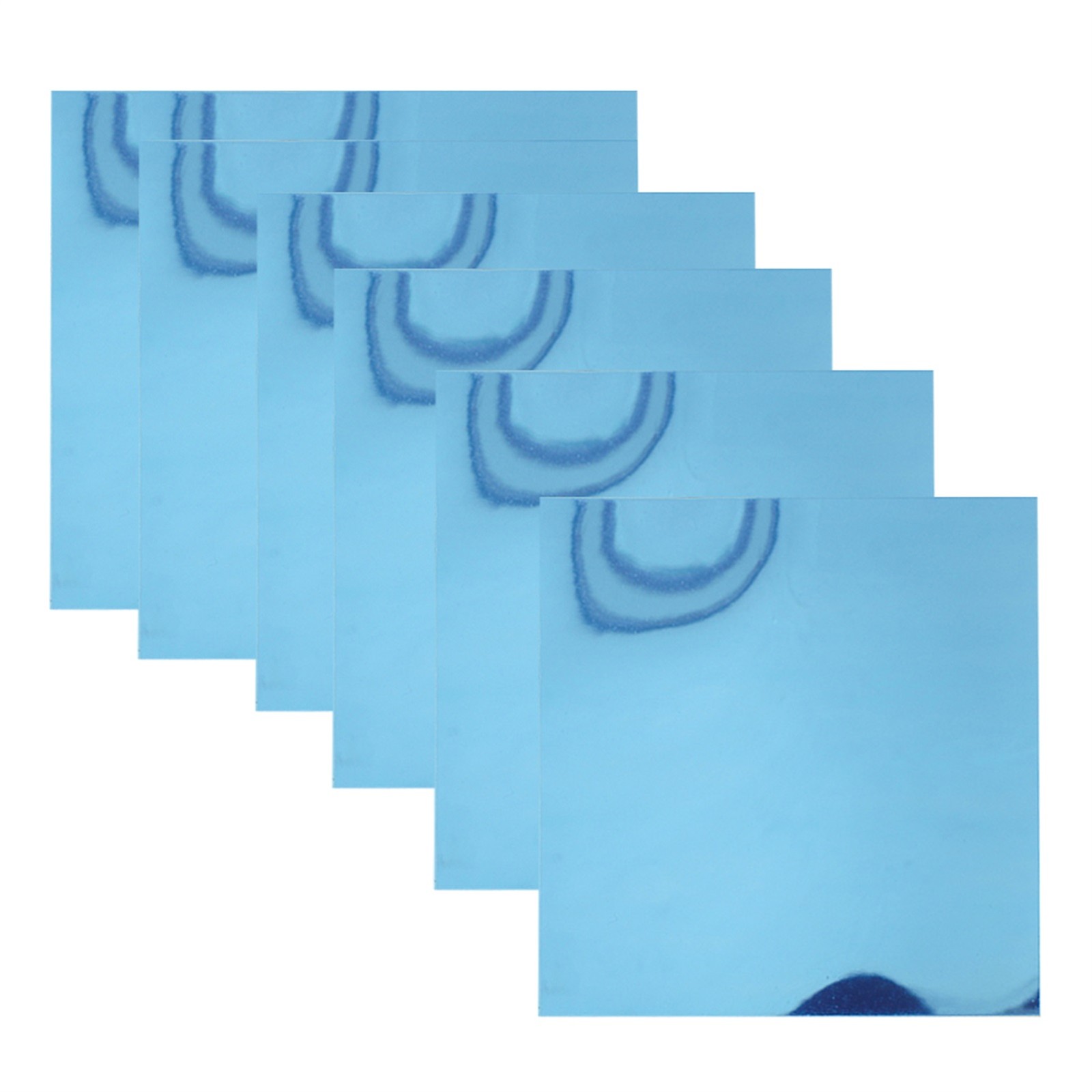 6 Flexible Reflective Mirror Sheets Adhesive Lightweight Bathroom Excellent