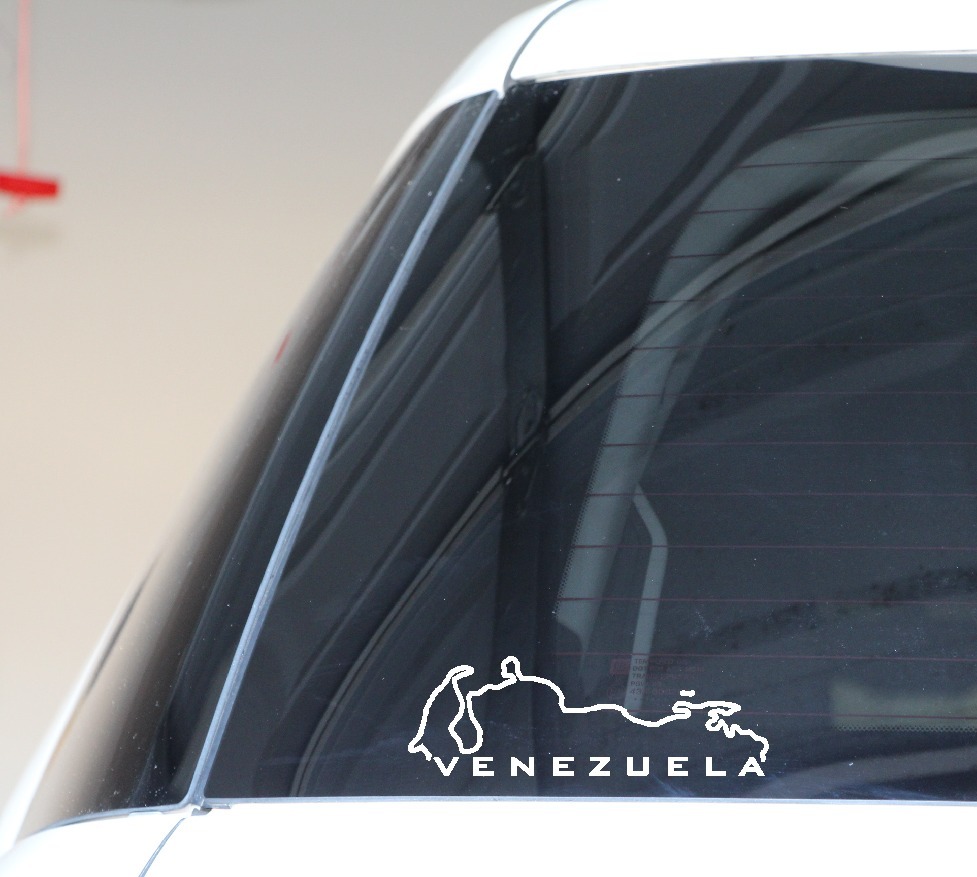 Venezuela Decal Vinyl Sticker Top Map Part
