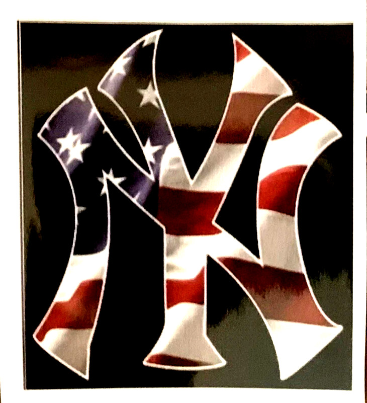 New York Yankees Stars & Stripes Sticker *NEW* Measures 3" x 2.8"