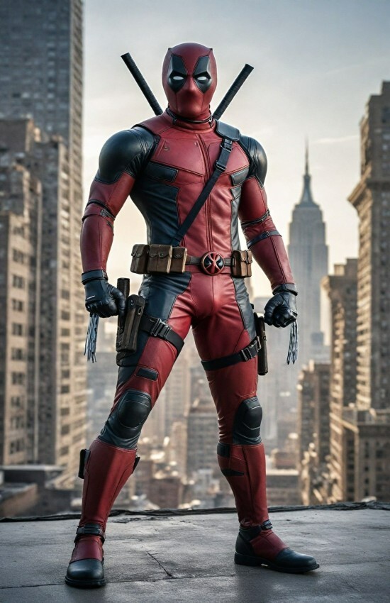 DEADPOOL Comic Wall Vinyl Decal Graphic Poster (Removable Adhesive Backing)