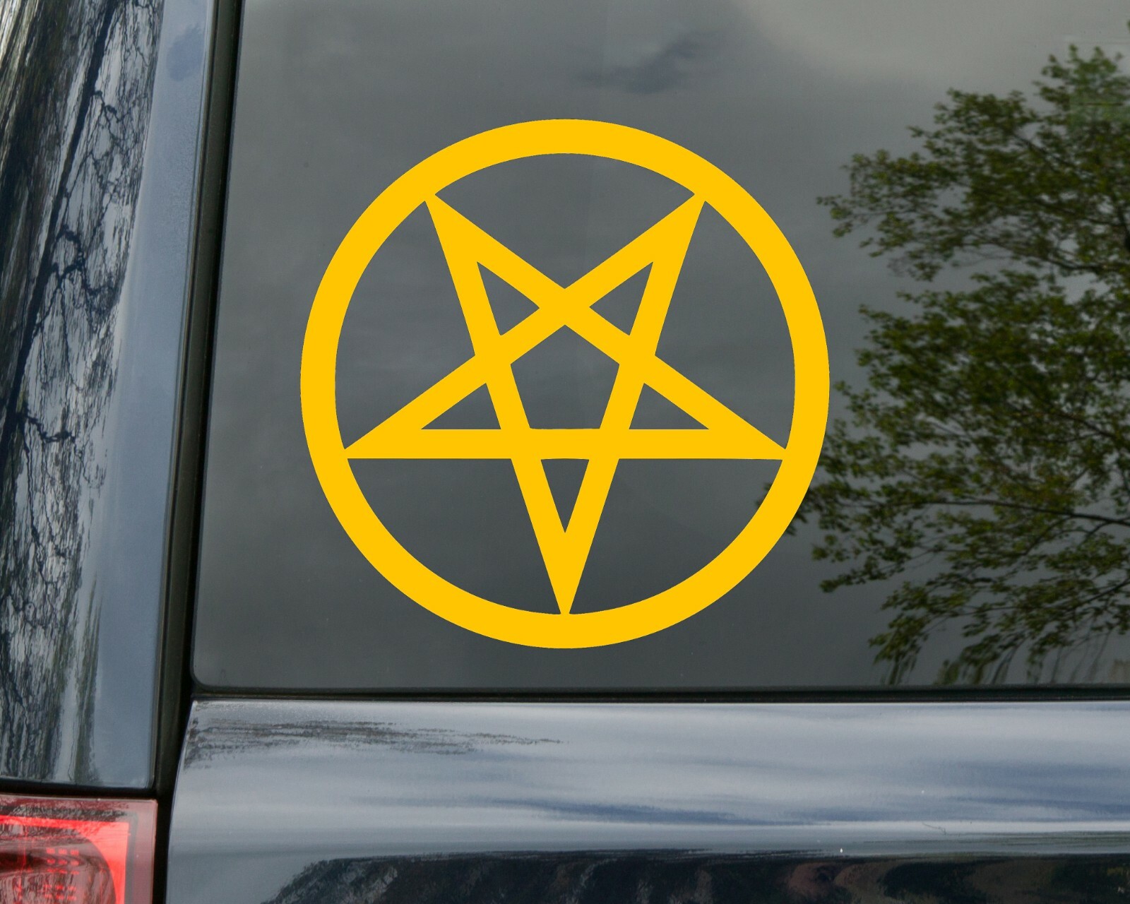 Inverted Pentagram Vinyl Decal – Wiccan Symbol Occult Magical Witch – Sticker