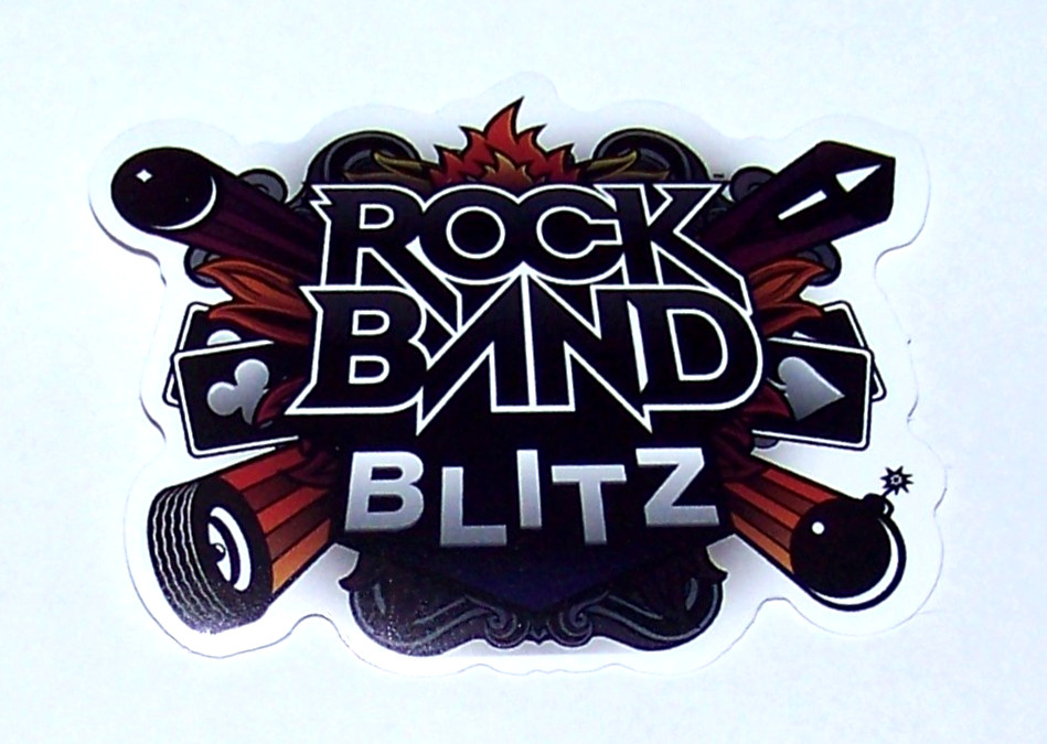 ROCK BAND BLITZ Cut Sticker Decal Band Music Classic Rock Pop Nu Metal Gaming