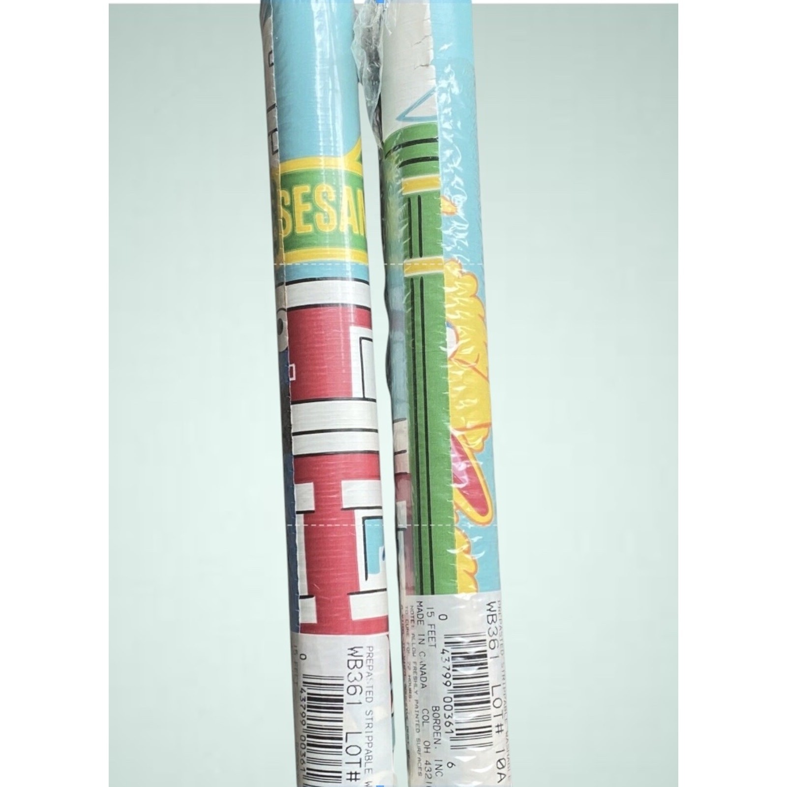 Vintage 1990s Sesame Street WB361 Wallpaper Border NOS 15 Ft Big Bird Bert Ernie