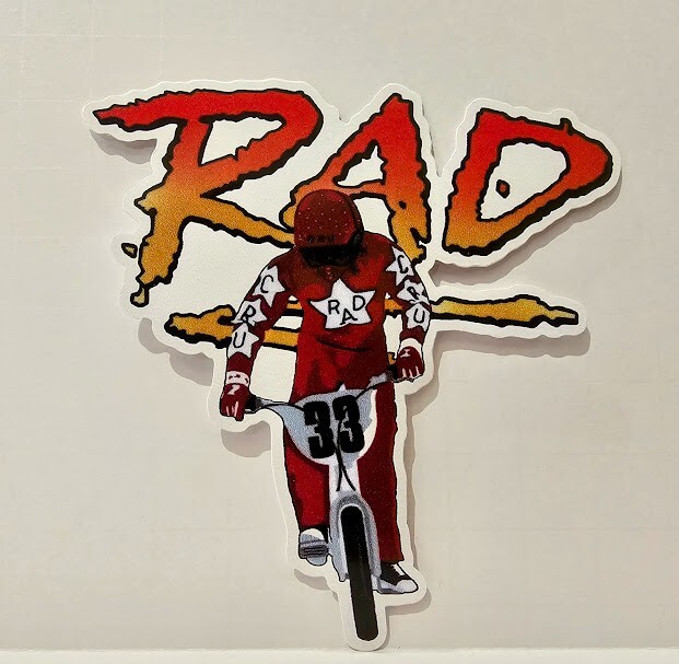 RAD | RAD Movie | Cru Jones | Rad Racing | Helltrack | BMX | 4" Vinyl Sticker |