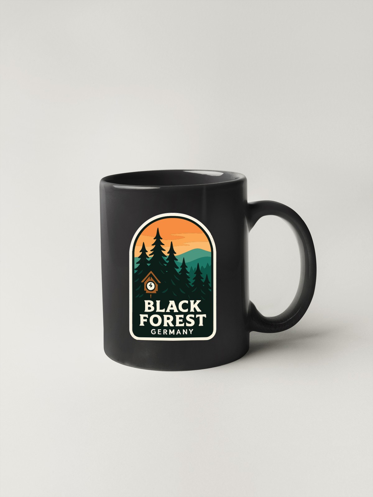 Black Forest Germany Sticker Decal Vinyl Die-Cut Symbolic Landmark Design