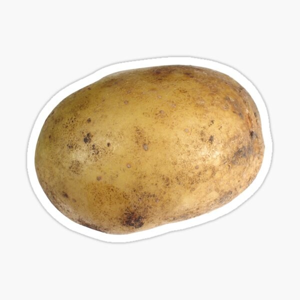 One Potato Potatoes Vegetable Veg Garden Vinyl Decal Decor High Quality Sticker