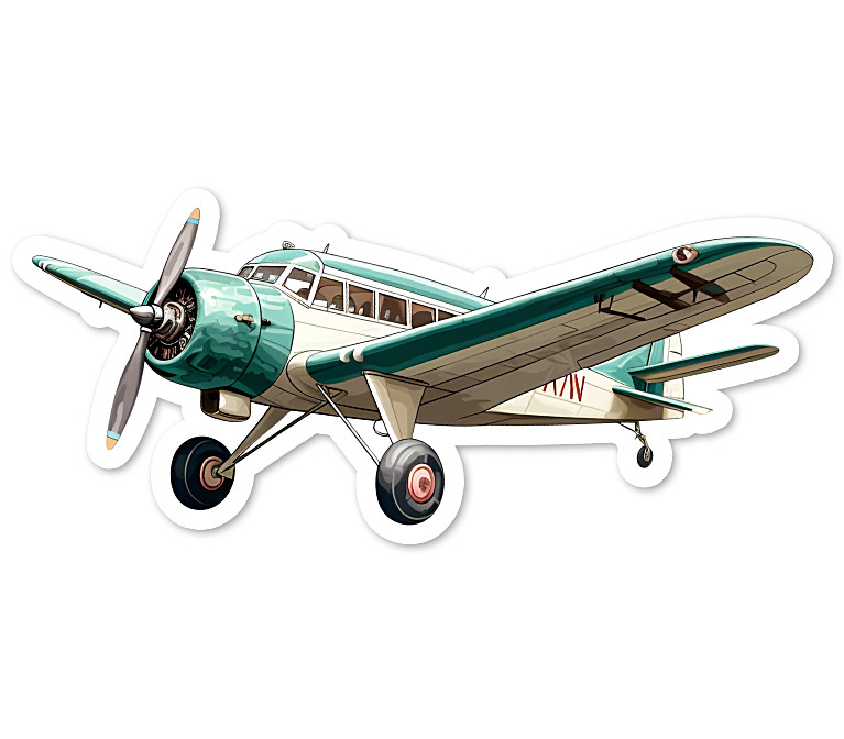 Airplane Travel Vinyl Sticker Water Resistant, Scrapbooking, Water Bottle Laptop