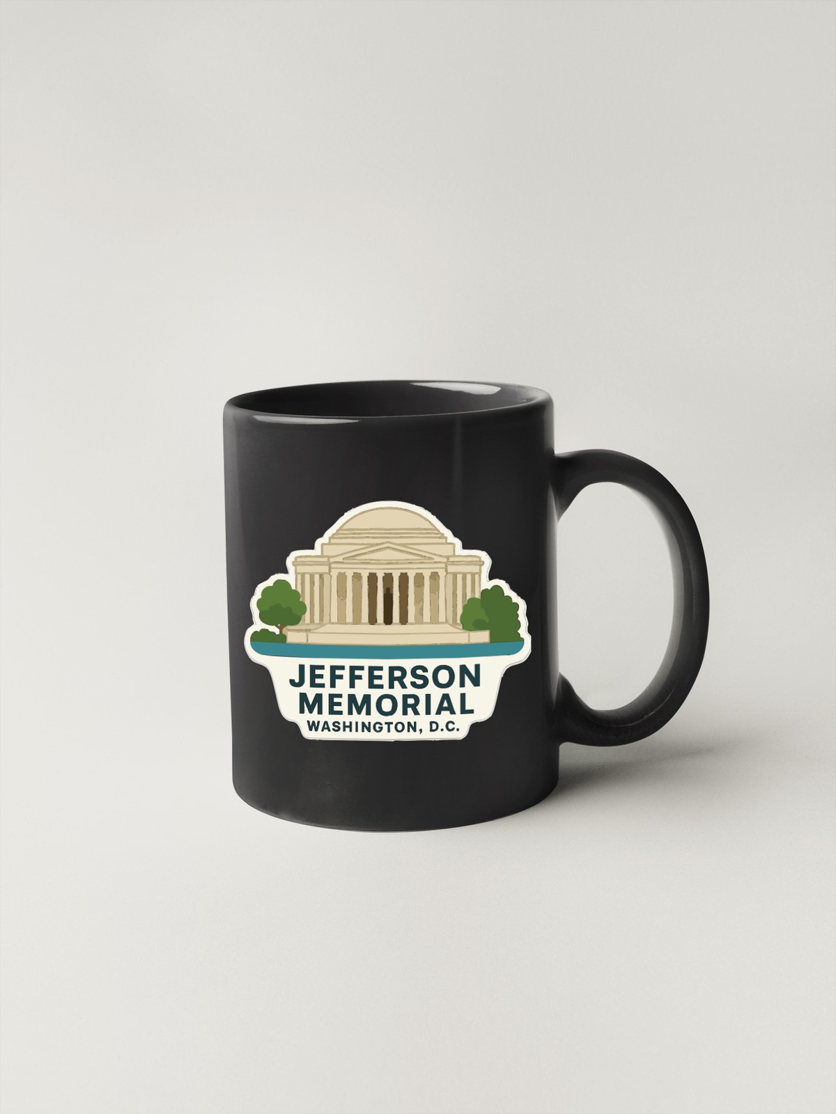Jefferson Memorial Washington DC Sticker Decal Vinyl Die-Cut Symbolic Landmark