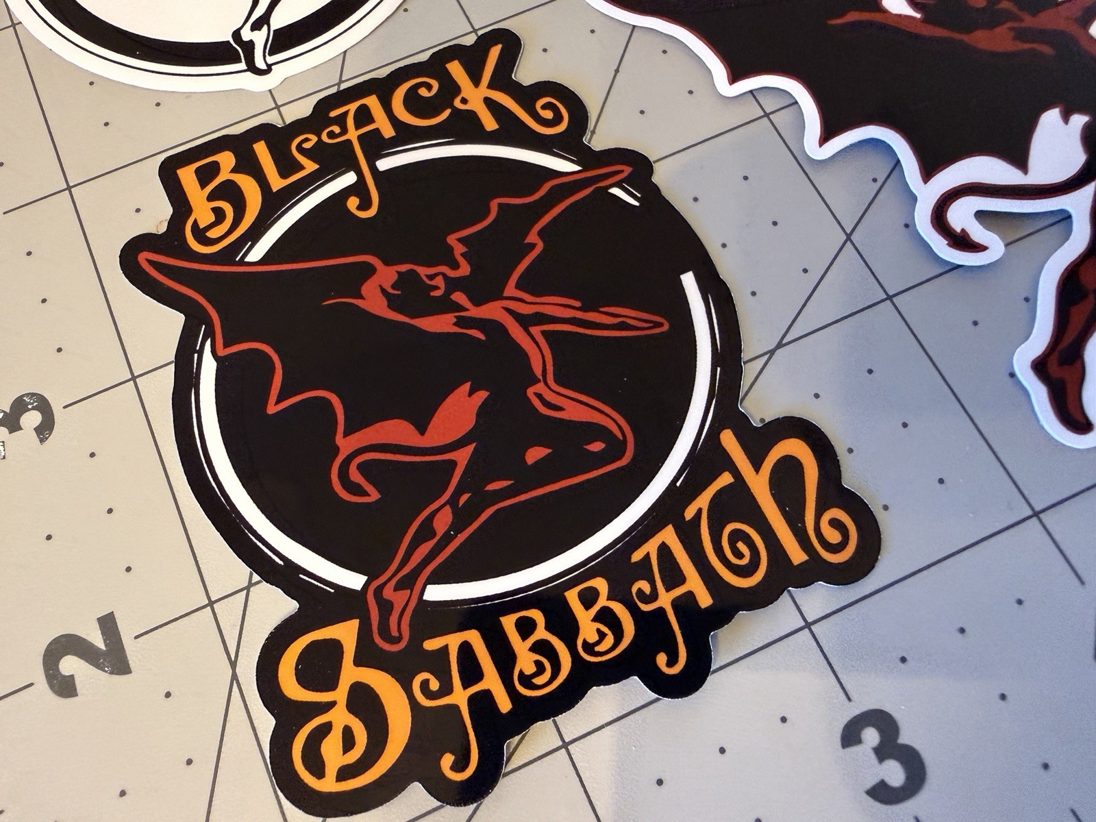 Black Sabbath Ozzy Osbourne Stickers 4 Sticker Lot Hard Rock Heavy Metal B