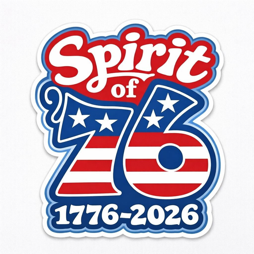 America 250 Spirit of 1776 Bald Eagle Vinyl Sticker Decal Patriotic 1776 2026