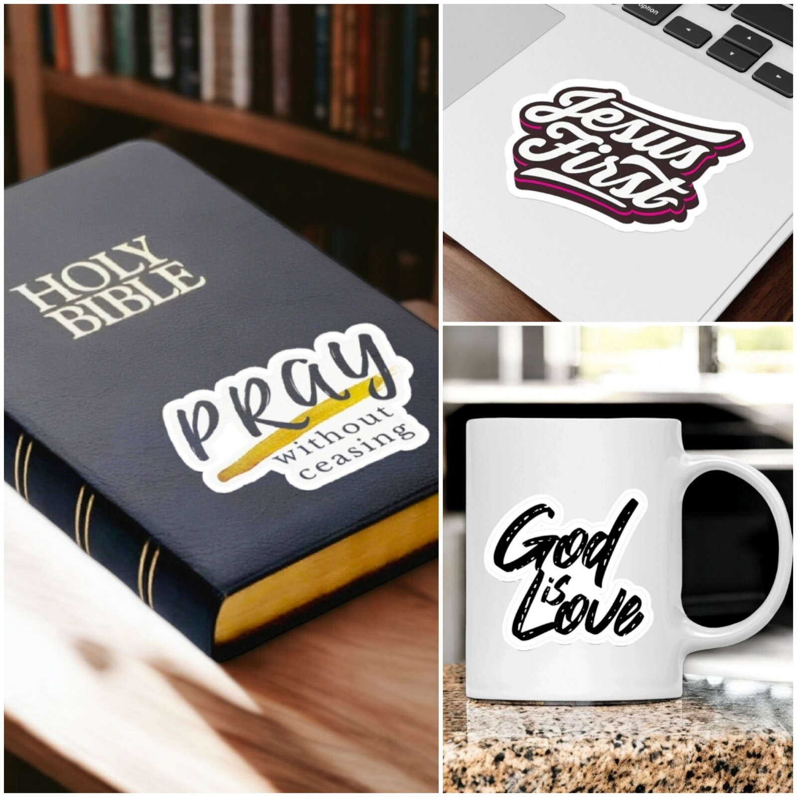 Christian Stickers | Jesus Sticker | Glossy Finish | Vinyl Decal | Faith Sticker