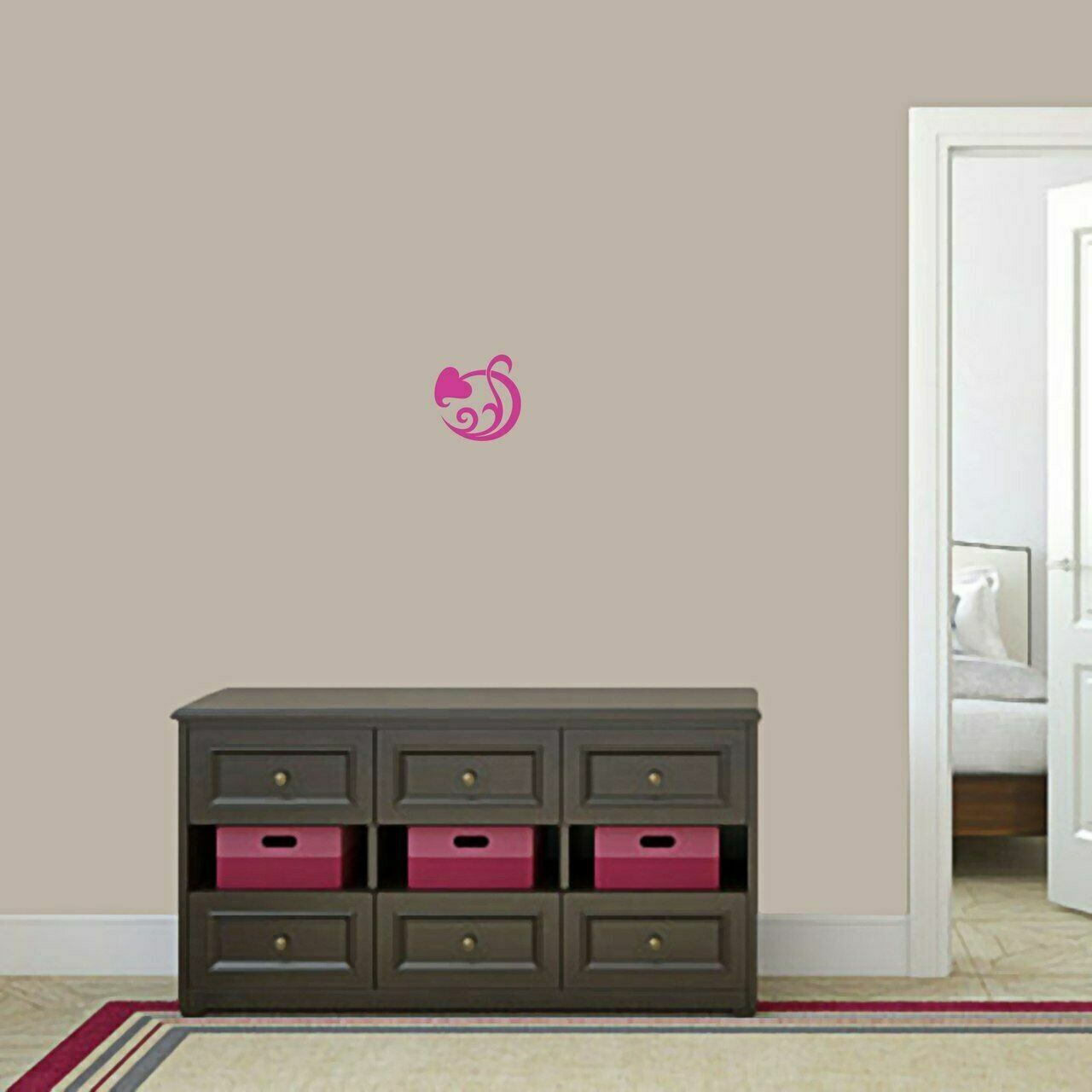 Circle Leaf Scroll Wall Decal – Shapes and Flowers Wall Art Accents Decals