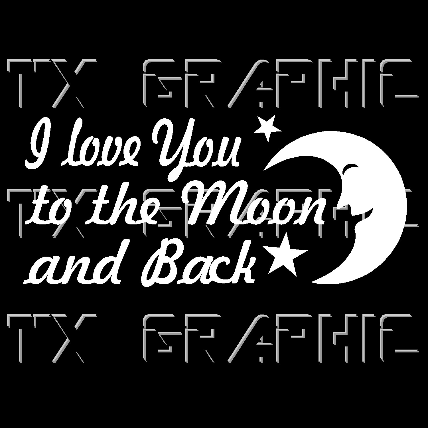 I love you to the moon and back Decal Vinyl Sticker Star Lover Heart Valentine
