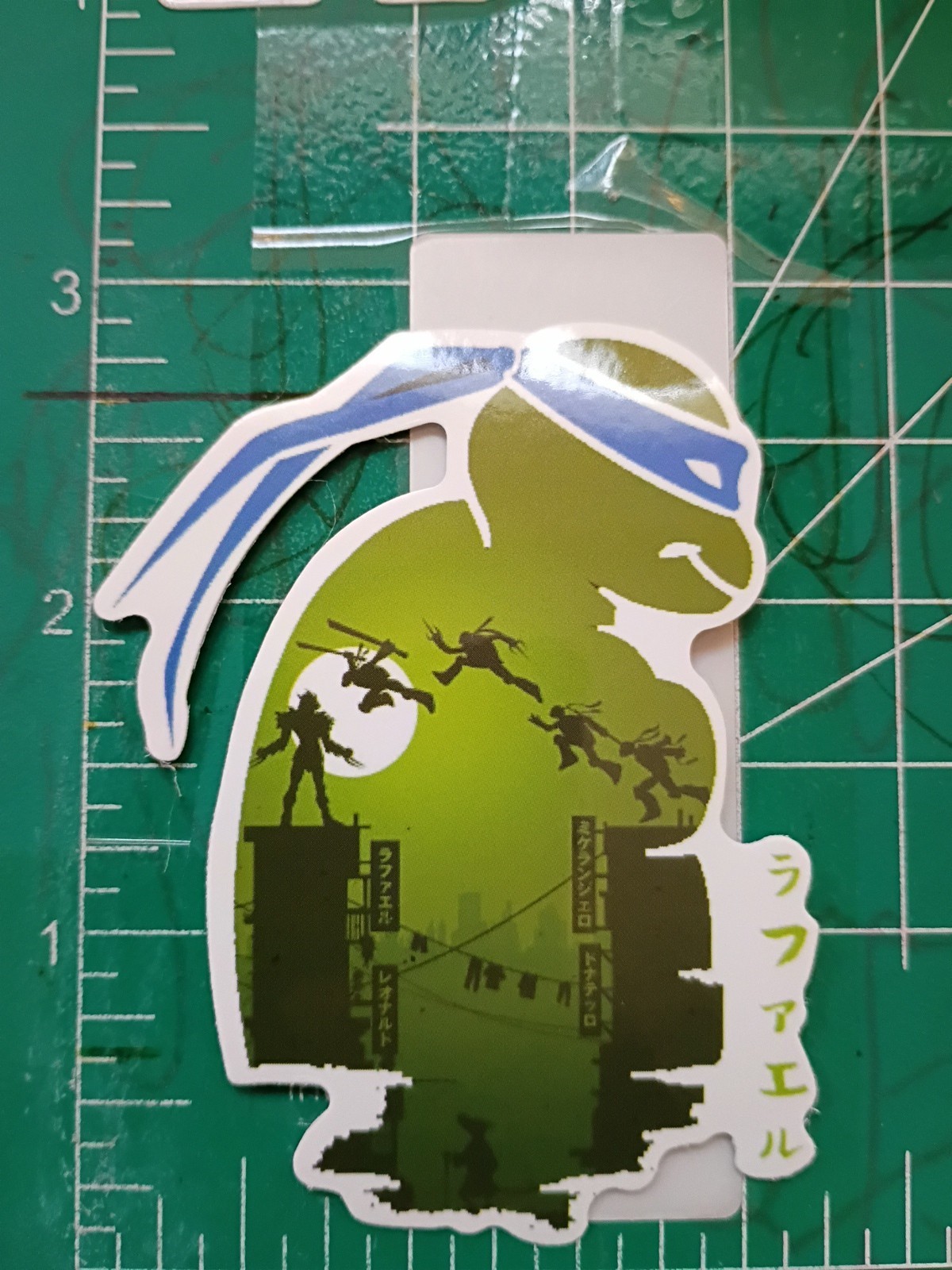 TMNT STICKER X LEONARDO X VYNIL HIGH GLOSS DIE CUT STICKER X 3X2 INCHES STICKER