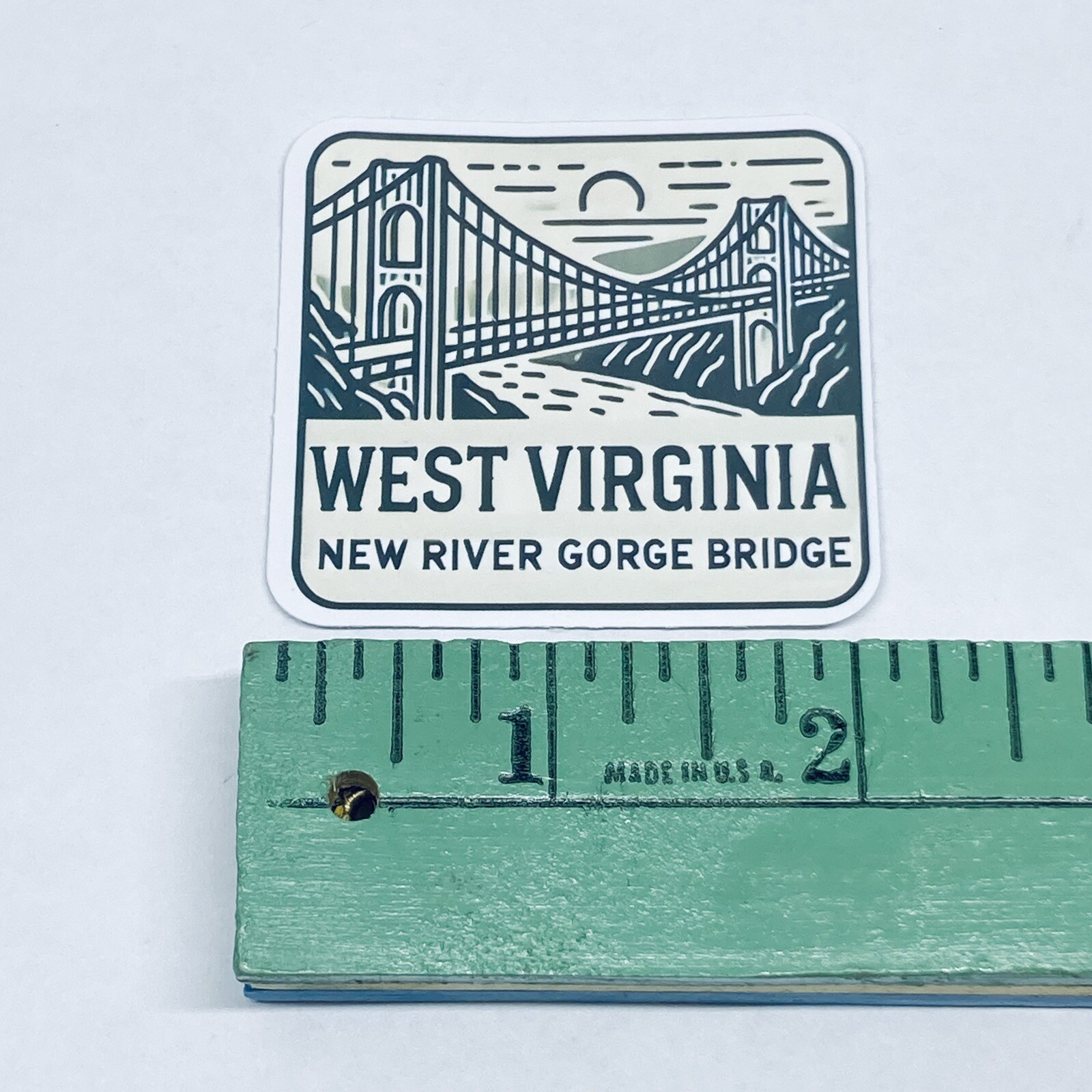 West Virginia New River Gorge Bridge Sticker Travel Art Decal Vinyl Souvenir Tc6