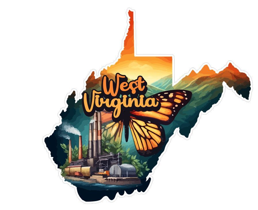 West Virginia Sticker Stickers A273