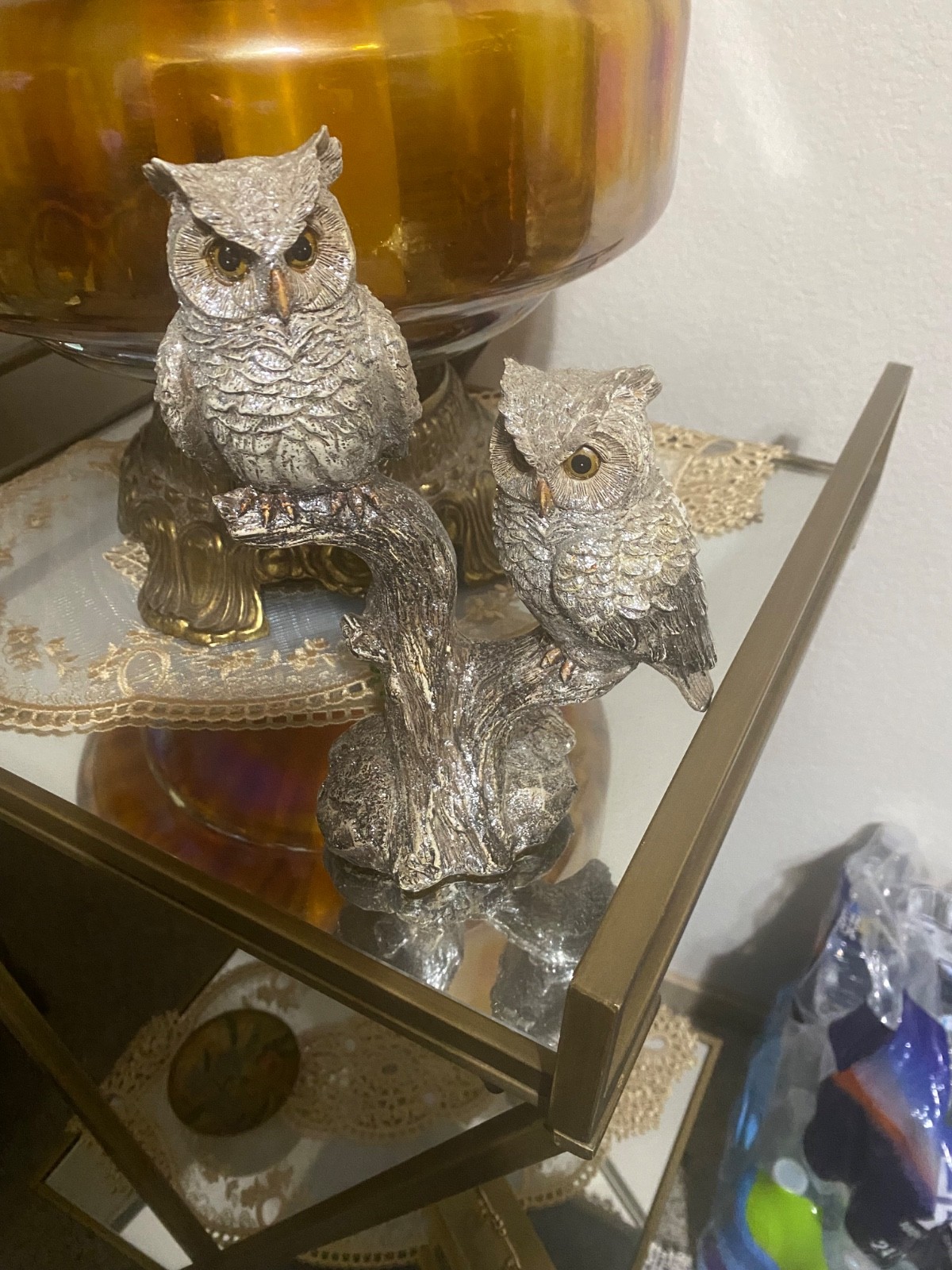 Owl decor figures