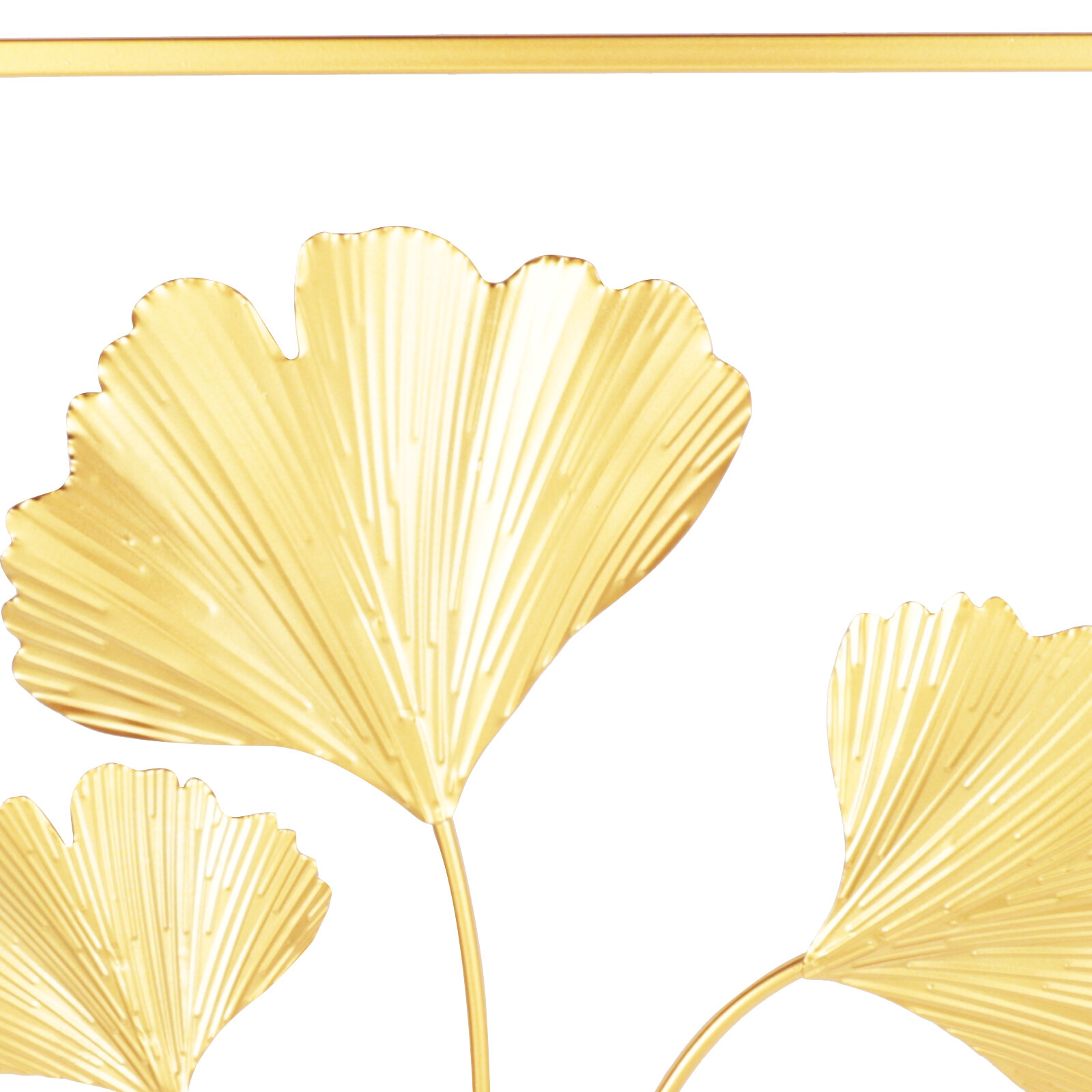 Metal Wall Art for Living Room, Large Leaf Frame Accent Leaves Wall Decor Home