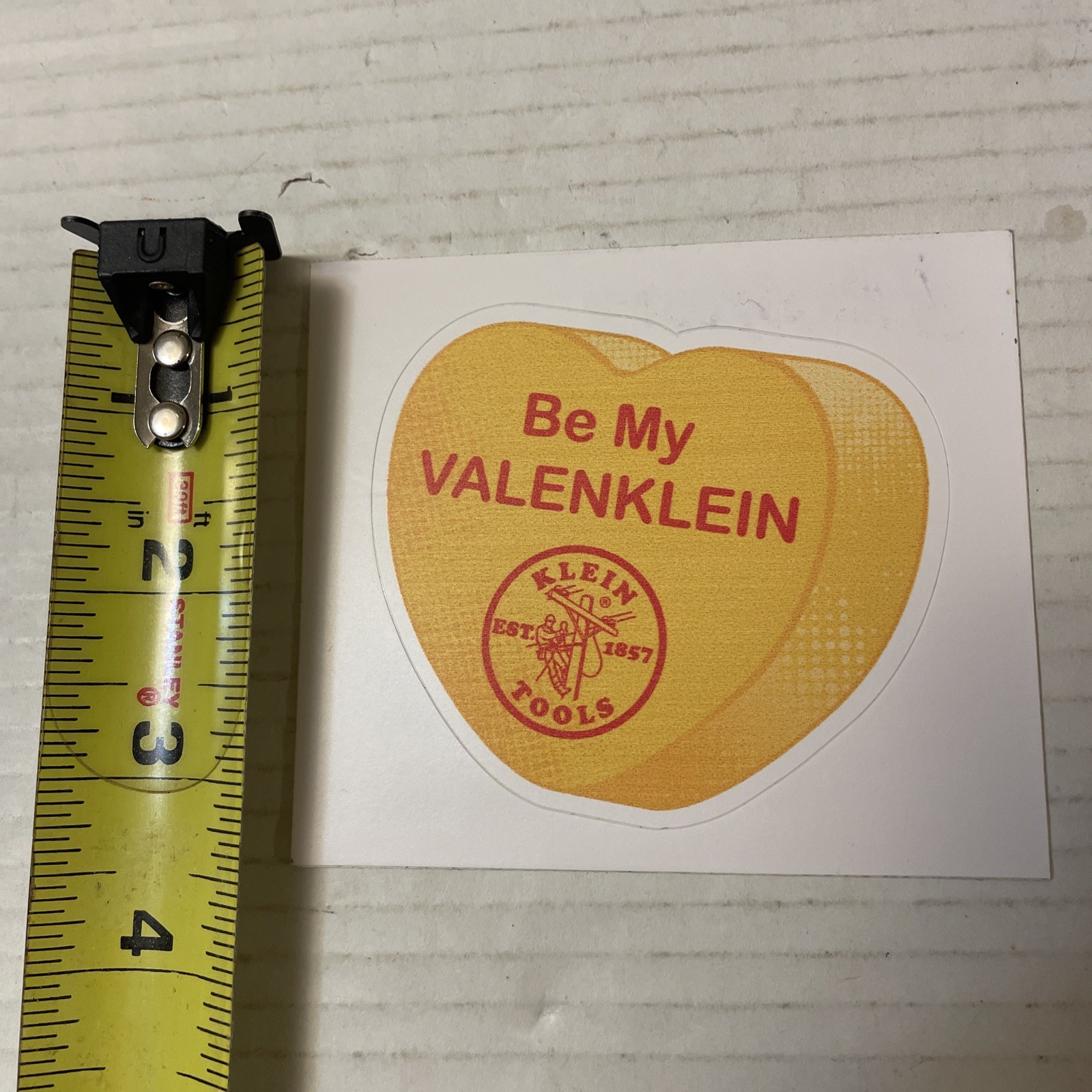 Klein Tools Tradesman Club Exclusive Giveaway Sticker February 2023 Valenklein