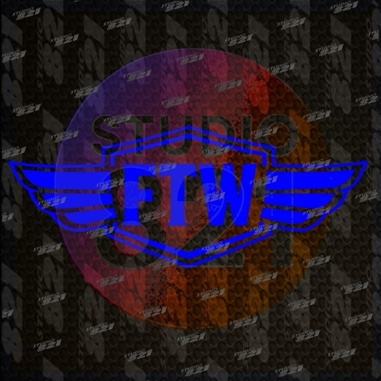 FTW winged Emblem Forever Two Wheels decal sticker