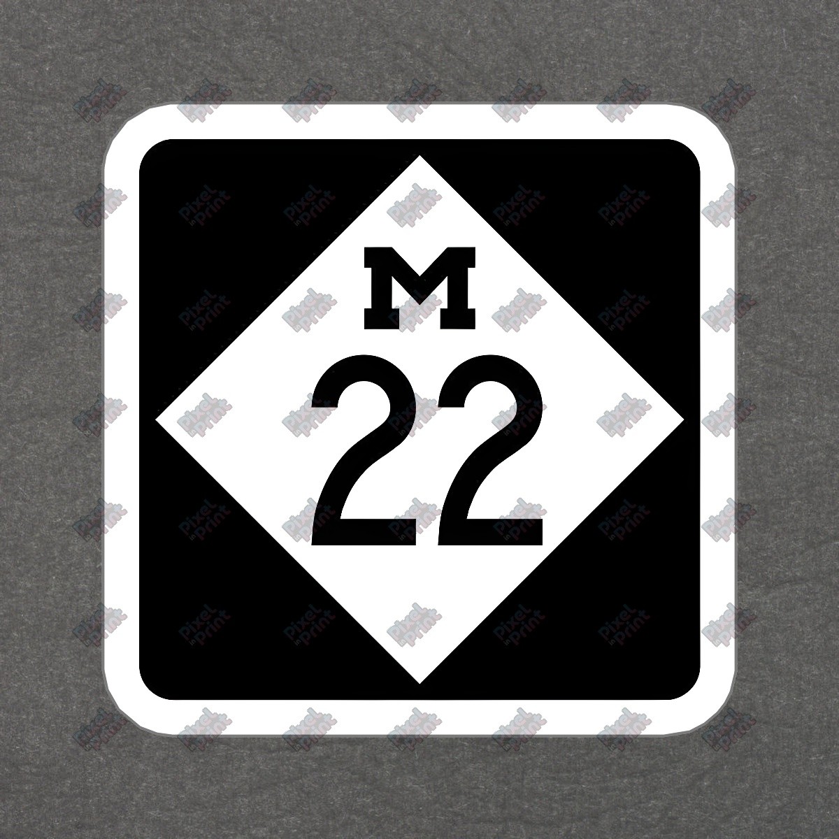 Vintage M22 Highway Sign Vinyl Sticker Perfect for Decor, Gifts & More #767044