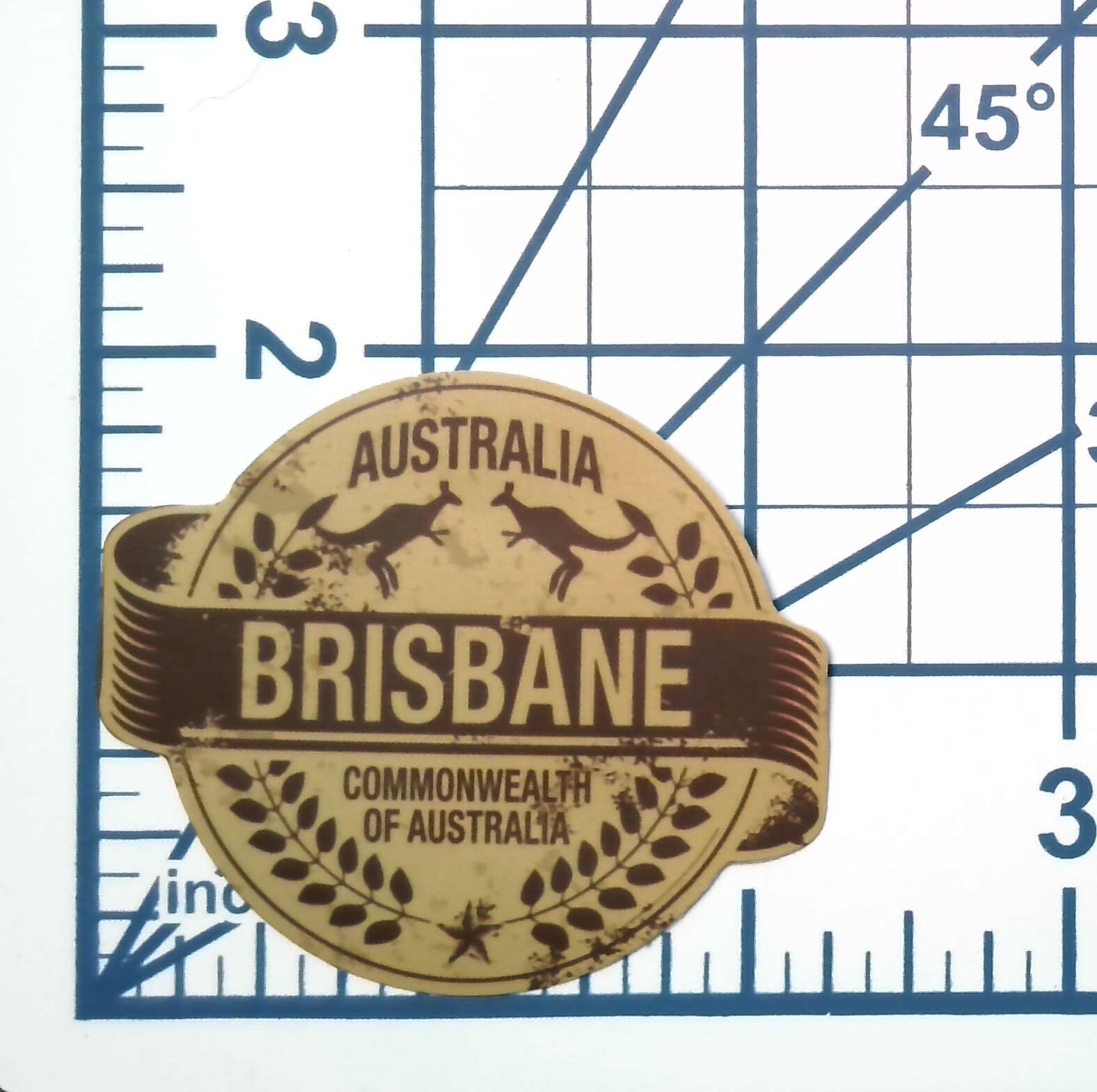 Brisbane Australia Sticker Die Cut Kangaroo Decal Travel Scrapbooking Journal