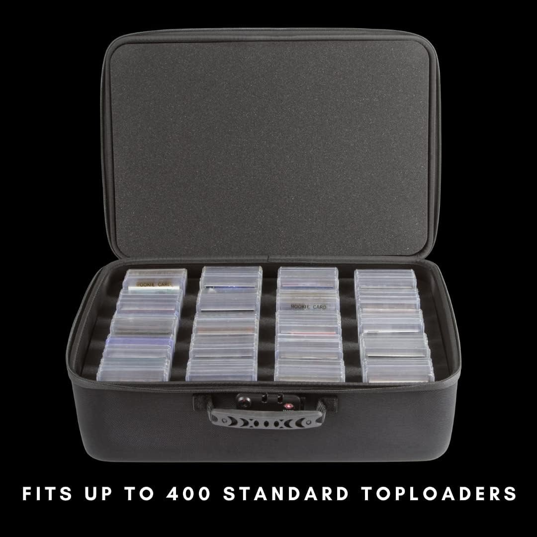 Toploader and One Touch Trading Card Storage Box with Zipper Lock – Sports Card