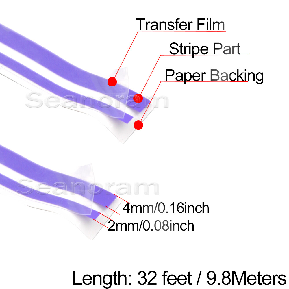 1/12" & 1/6" Purple DIY Home Shop Bar Pinstriping Pin Stripe Decal Vinyl Sticker